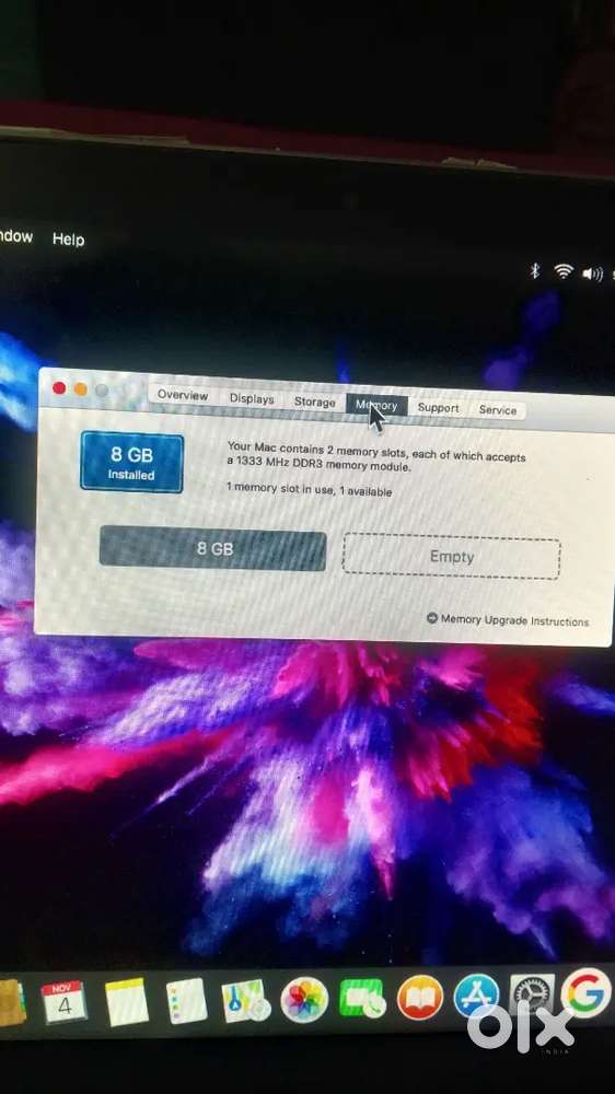 MacBook pro i3 processor 500gb storage 8 gb ram