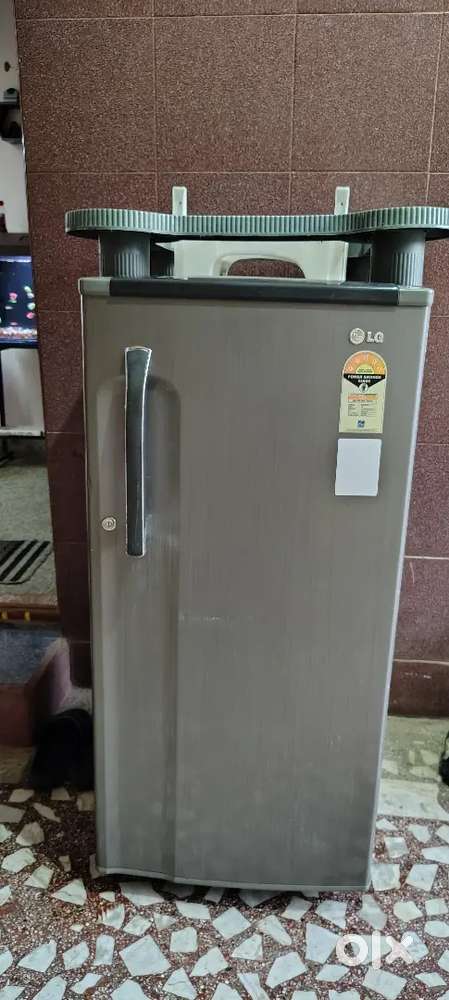 LG 5 star 190 liters Refrigerator with stand for sale.