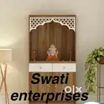 New design wooden temple pooja ghar mandir