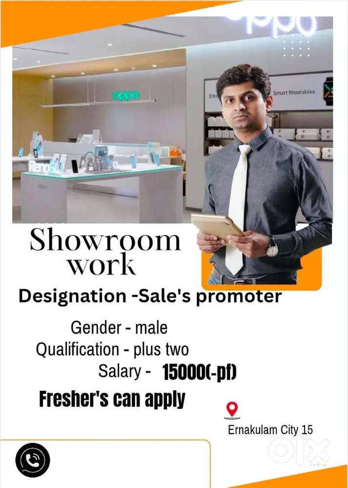 OPPO SHOWROOM WORK VACANCY