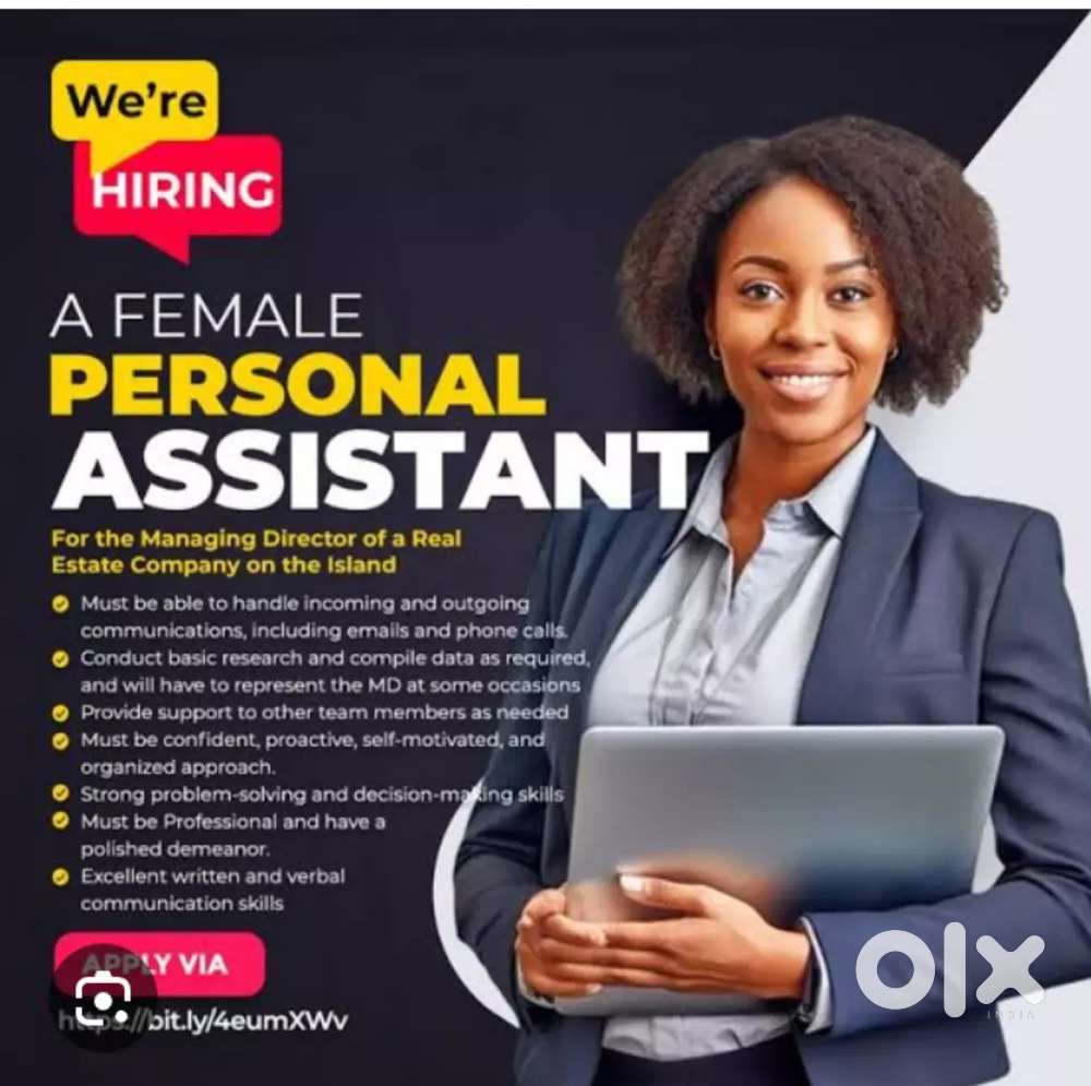 WE ARE HIRING FOR SOME IN  PERSONAL ASSISTANT LOCATION - LUCKNOW