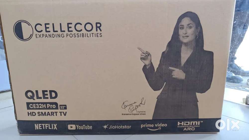 Poco c71 4GB 64GB new mobile with new 32inchs tv