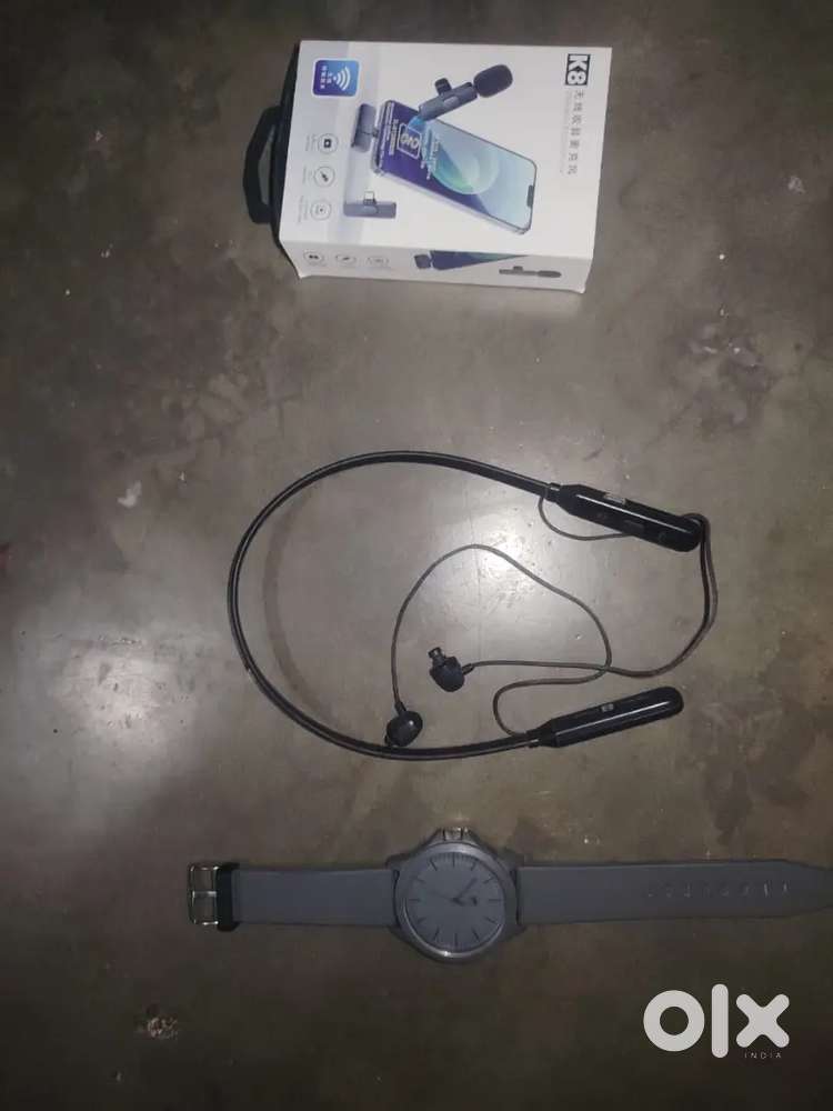 Mic, Headphone, watch