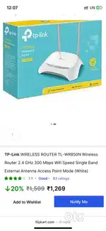 TL-WR850N Wifi Modem TP -Link 300mbps