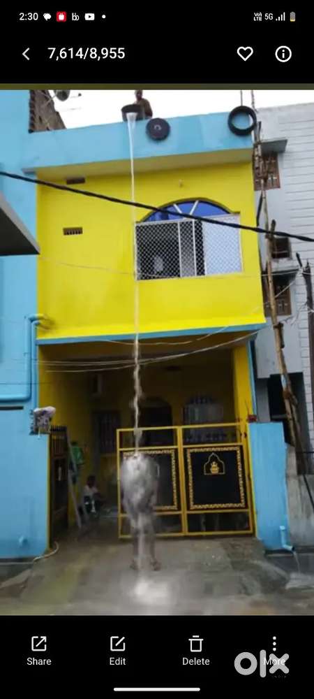 One room one dining hall washroom kitchen house for rent