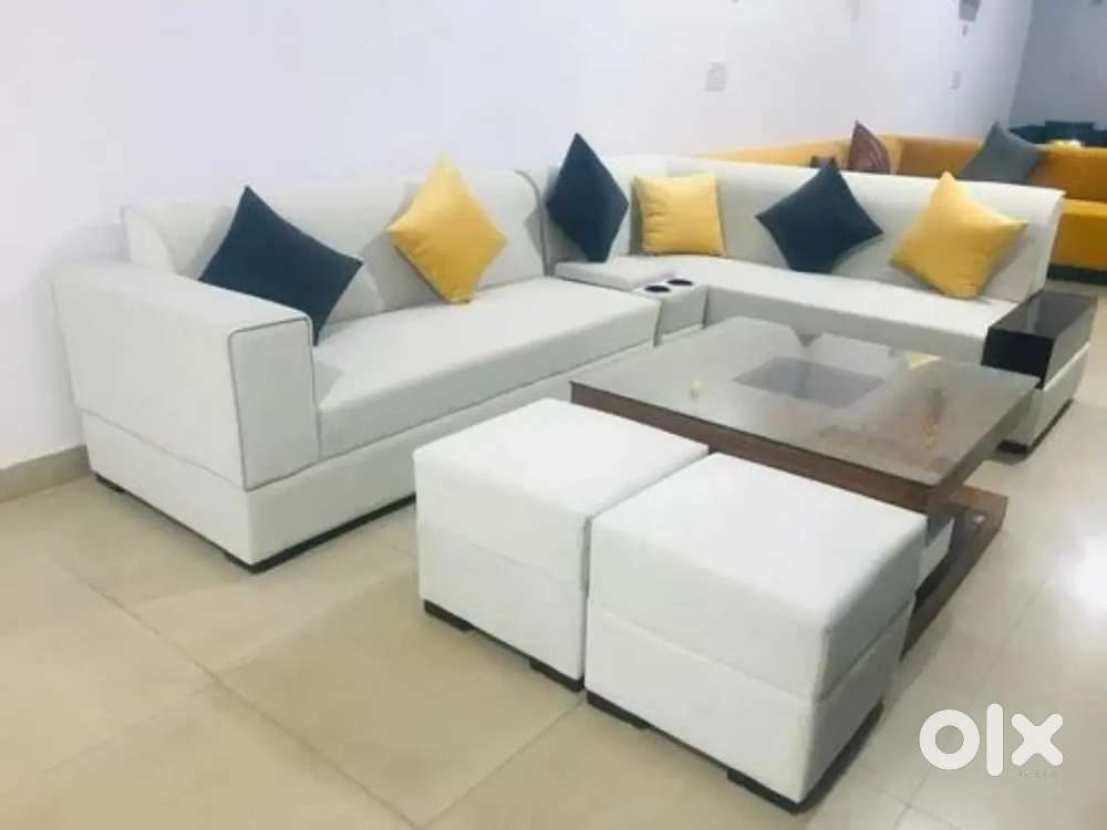 Super discount buy new sofa 8499, L size sofa 13990/-EMI on bajaj