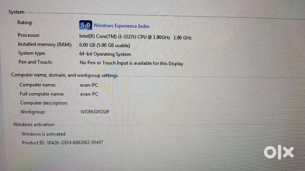 14th i3 processor  (Toshiba)