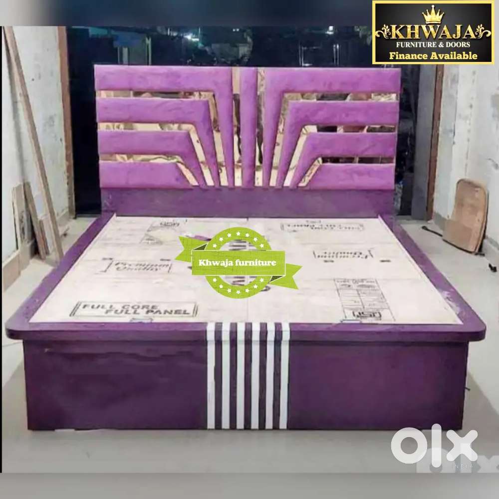 Khwaja furniture. Luxury King size bed. Bajaj finance available