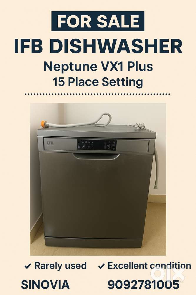 IFB Dishwasher 1.5yrs old with Very good condition for Sale