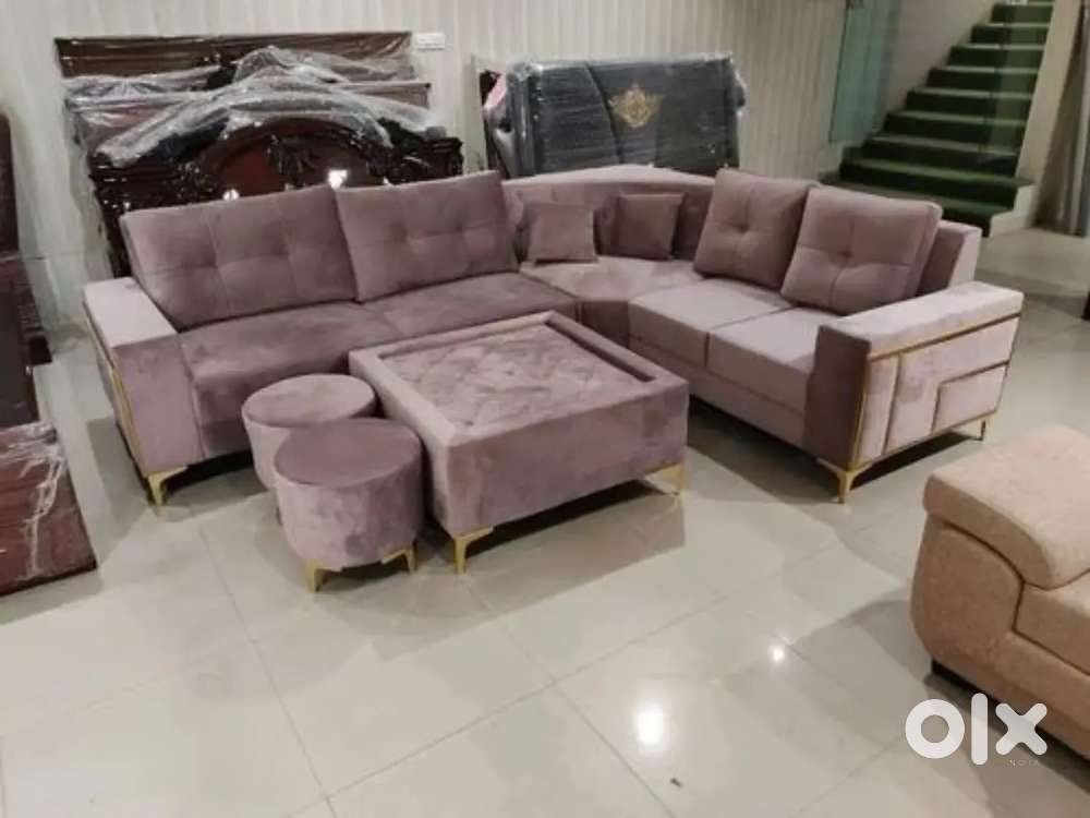Super discount buy new sofa 8499, L size sofa 13990/-EMI on bajaj