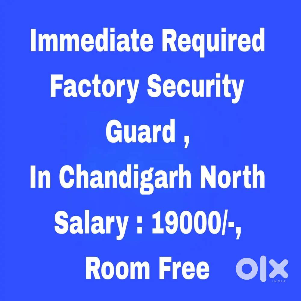 Factory Security Guard,  Room Free, Banur, Punjab, Urgent