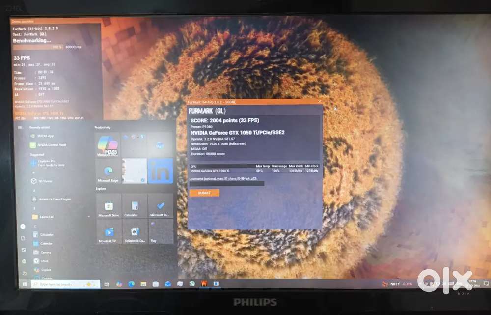 GTX 1050 ti 4gb graphics card for sale