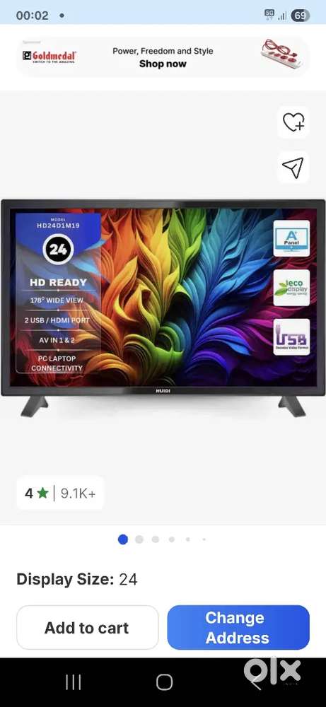 Brand New HUIDI 24INCH TV