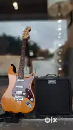 Hertz electric guitar with amplifier