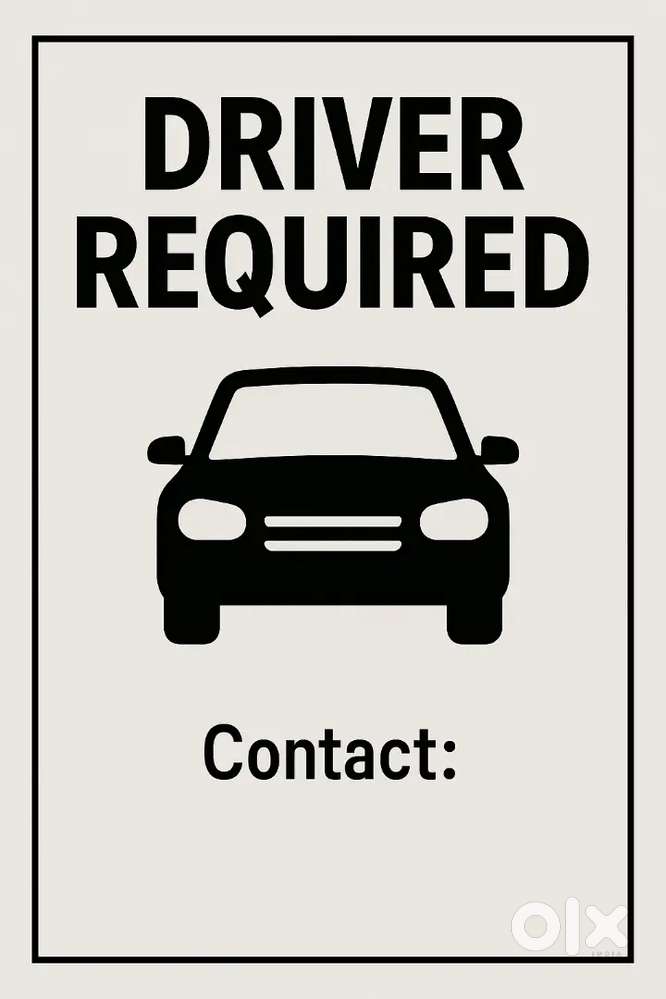 Driver required for family