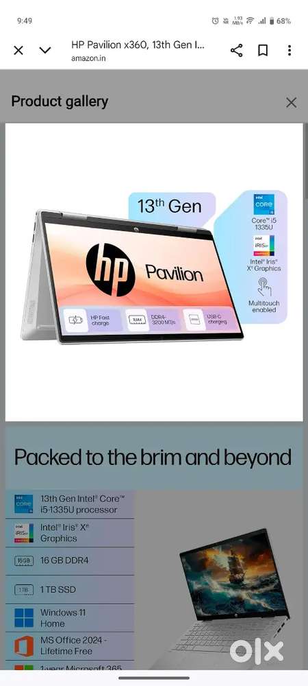 Hp laptop 360• flod