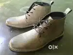 (10 Years) Brand New Pure Leather Boots (Size: 9 UK, Color: Grey)