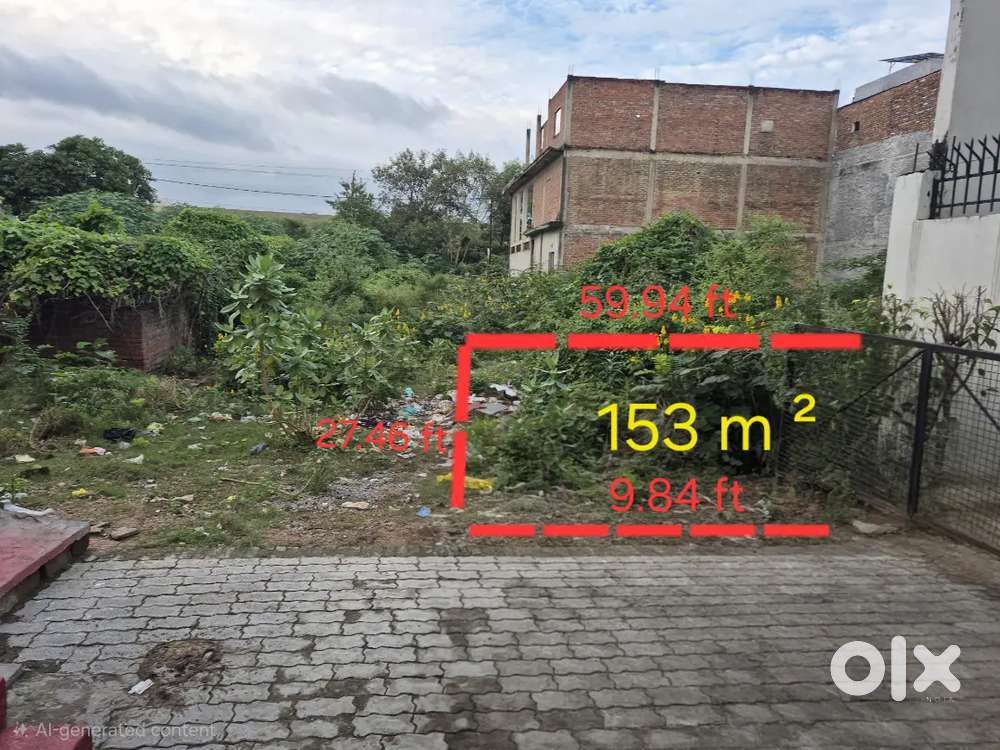 KDA Approved Plot for Sale – 153 m² (185 Gaj) – F Block, Panki, Kanpur