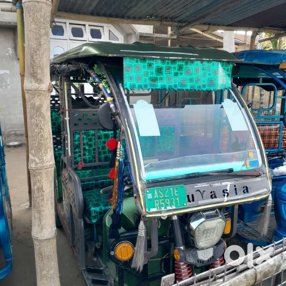 No. Plate  e -riksha,  battary ok guranteed  full paper ok