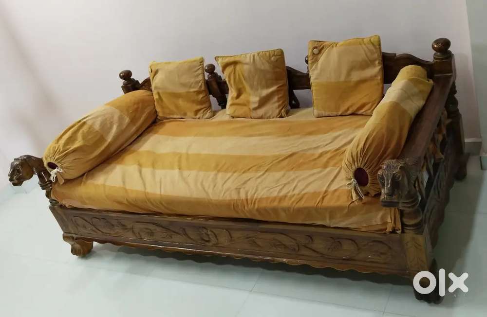 Teak wood sofa