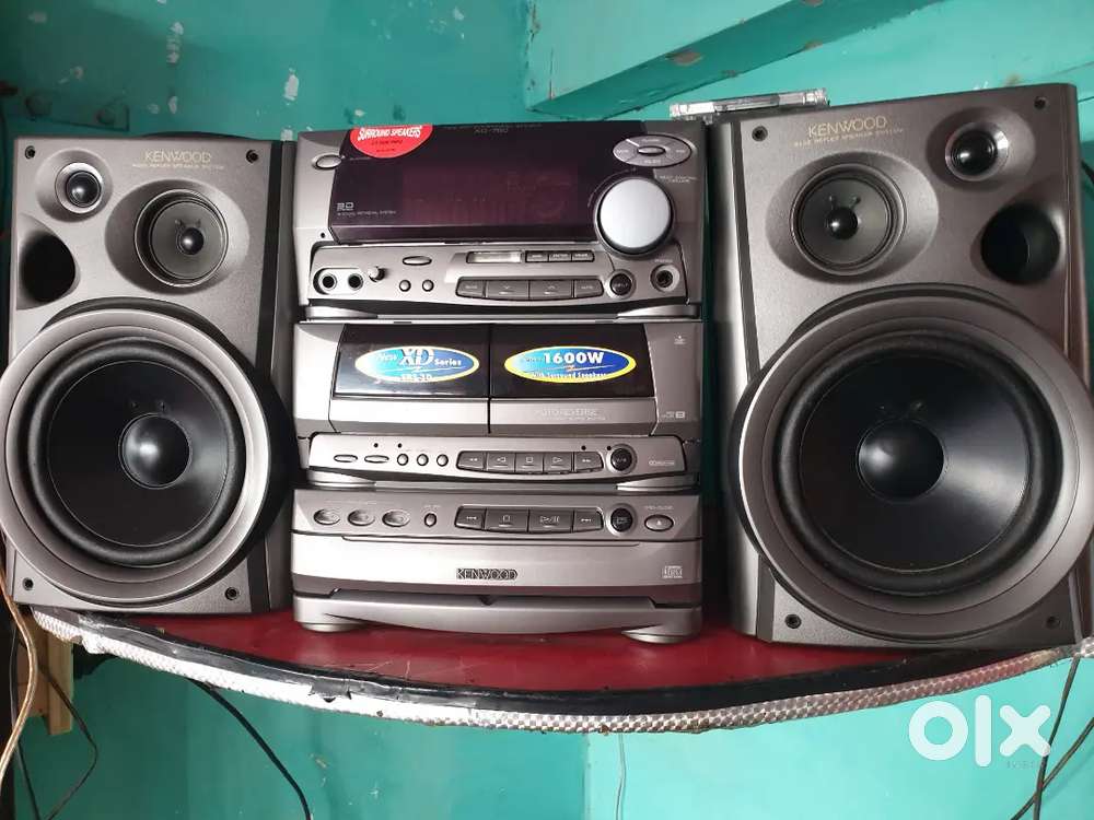 Kenwood xd 760 music system crystal clear sound and bass