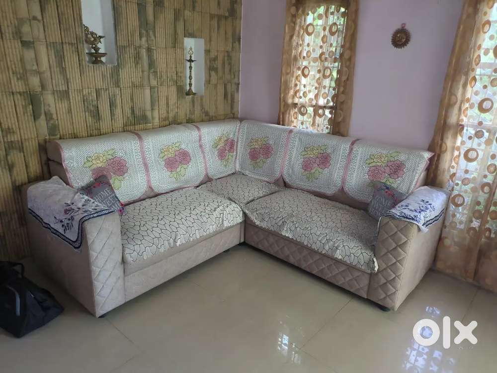 Sofa set L shape with 6 seater