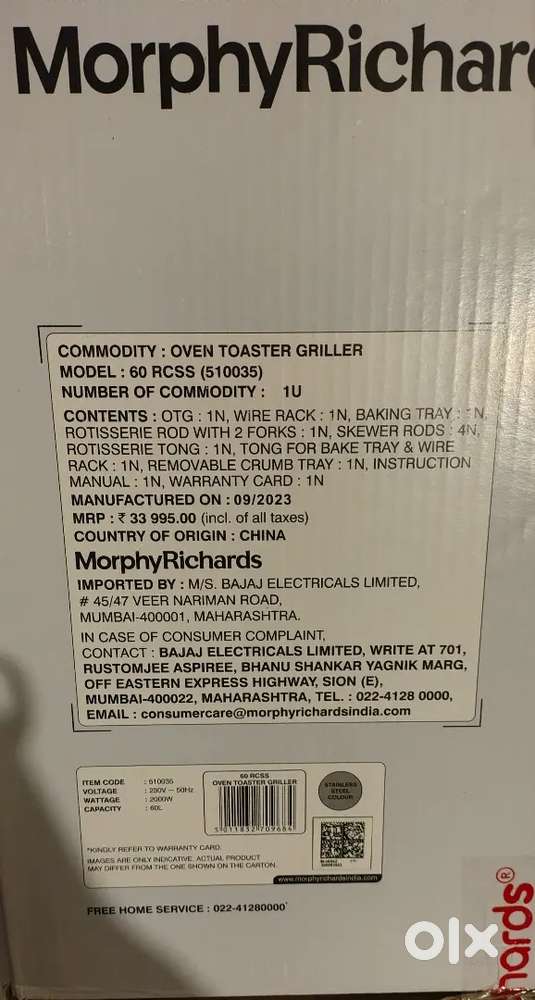 OTG Oven Toster Griller