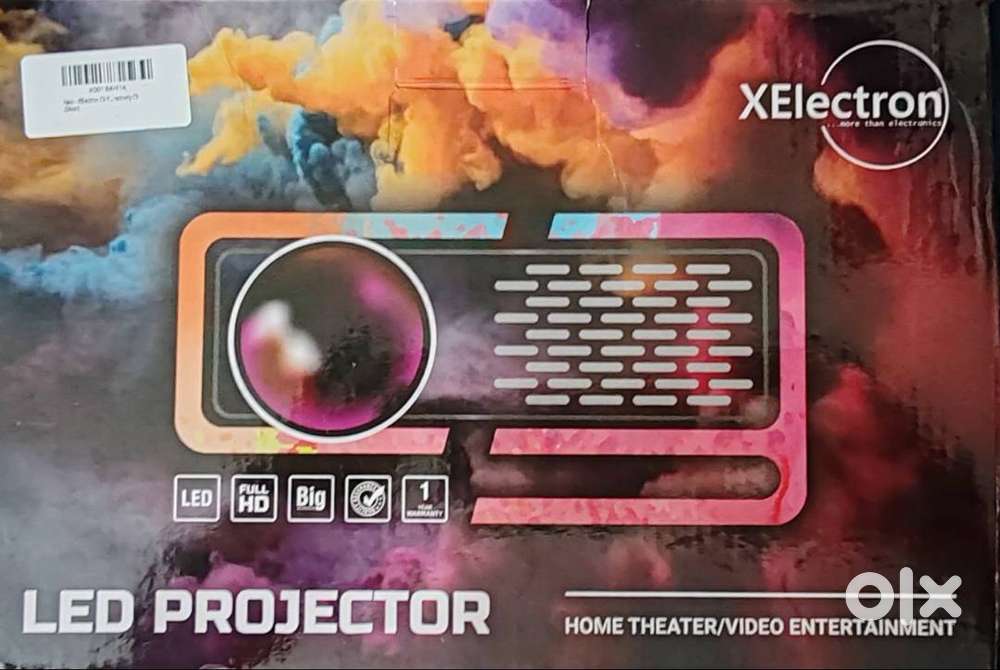 XElectron C9 Pro Projector – Native 1080p with Manual Screen - 7'x5'.