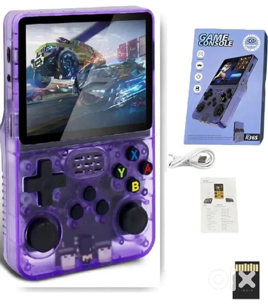 R36S Console Video Game, HD Screen, Built-in 15000+ Games & 64 GB