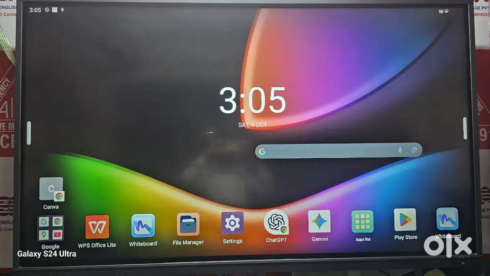 Rs 1lakh 2000  New 75 inch smart board only 2month used