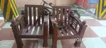 Teak wood sofa chairs with cushion