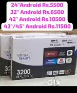 New Led TV 32 40,43,50,55 ,65 Full HD 4K Bluetooth Voice Remote W 1YR