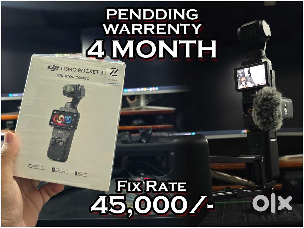 DJI POKET 3 CREATOR COMBO 4 MONTH WARRENTY LEFT IN JUST 45,000