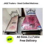 Home decor Steel cot bed mattress sales / all size available