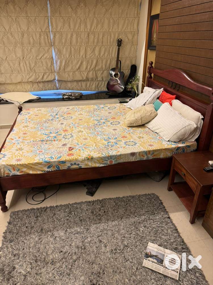 1 double bed with mattress