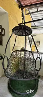 Single Seater Hanging Swing Chair with Stand (Used)
