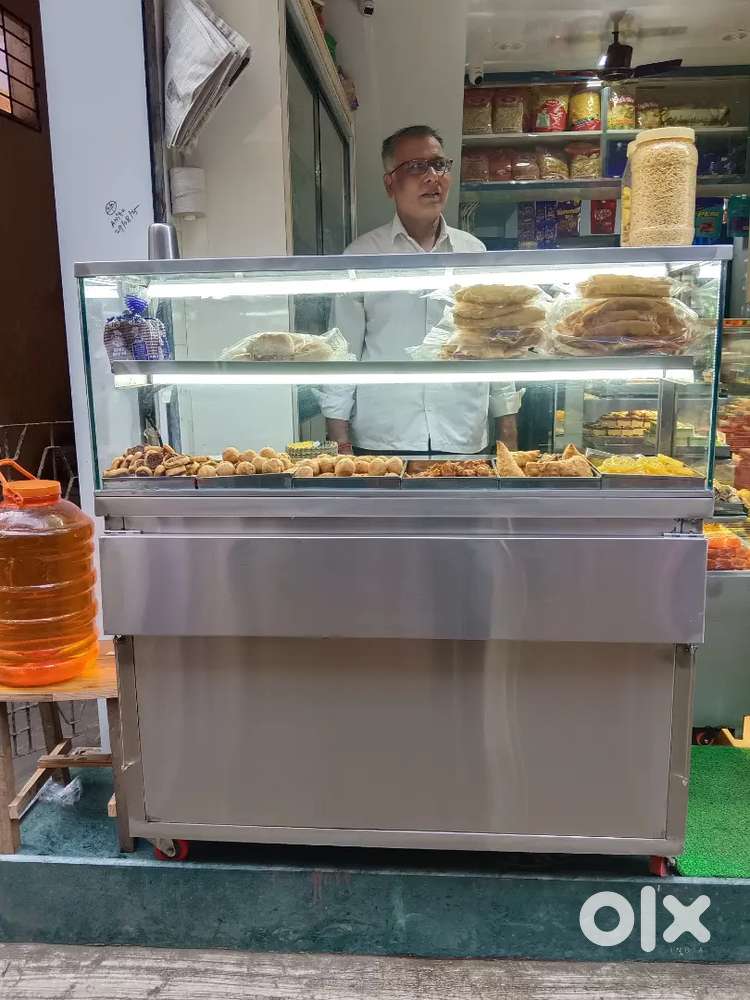 Brand new stainless steel hotel counter for sale.