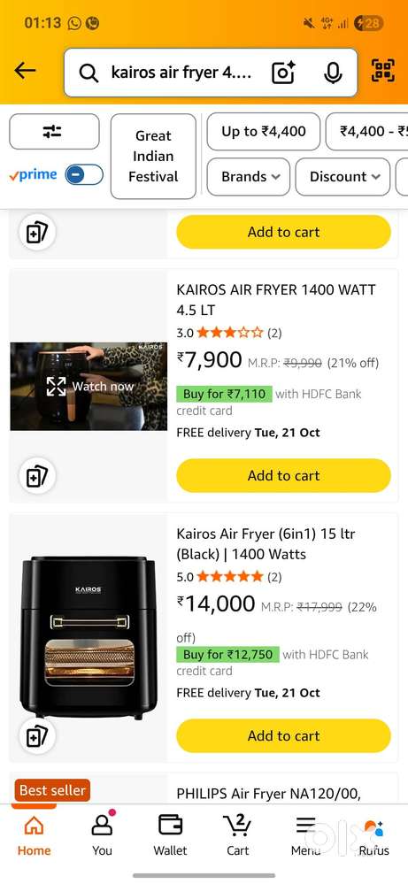Kairos air frayar 4.5 L
