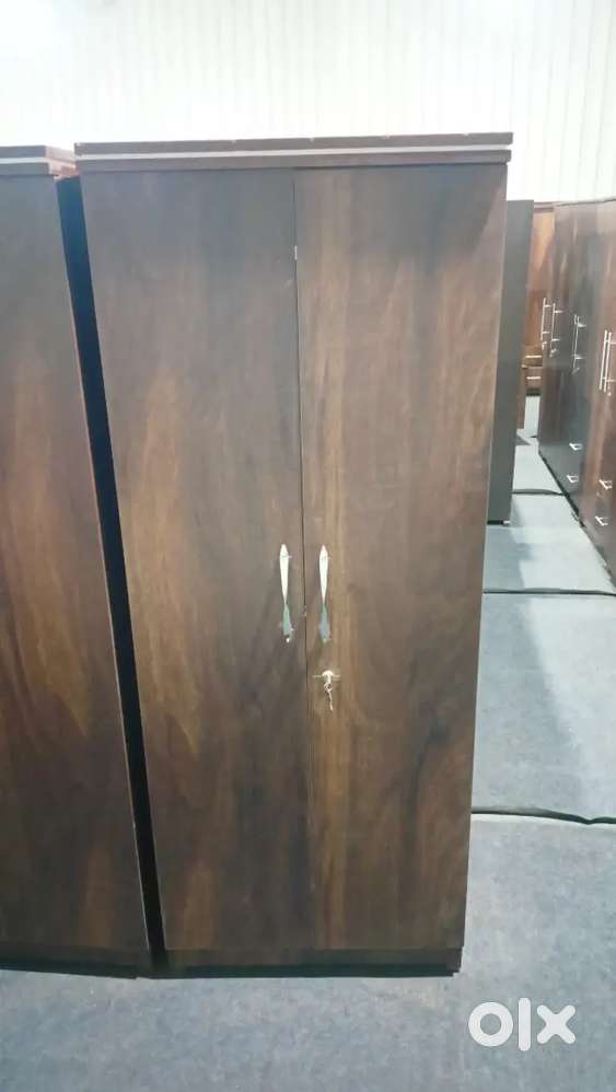 2 door wardrobes and bed for sale
