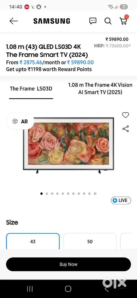 Samsung frame tv