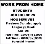 Work from home opportunity