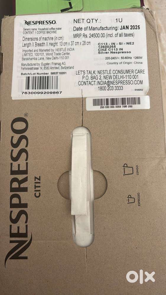 Nespresso coffee machine brand new for sale