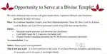 Opportunity to Serve at a Divine Temple!