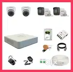 2 camera Unicam, dahua, hikvision, cp plus wired & wifi camera set