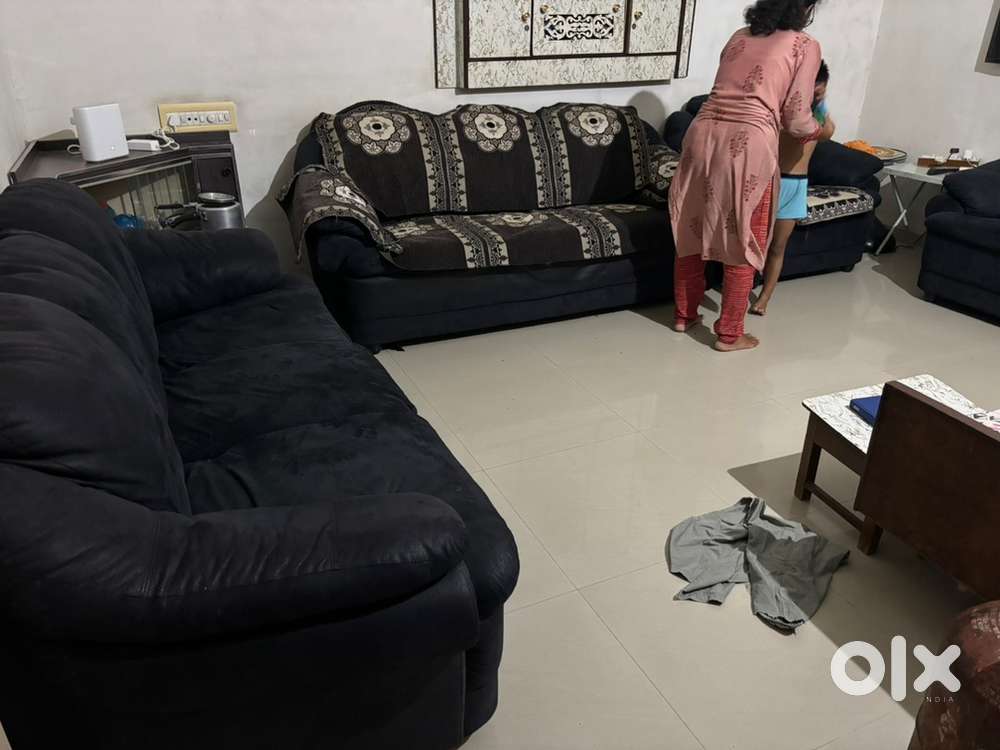 Sofa, Dinning table, center table, 6 nos chair, pufe etc