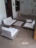 Pure black teak Sofa set 2 + 1+1+1