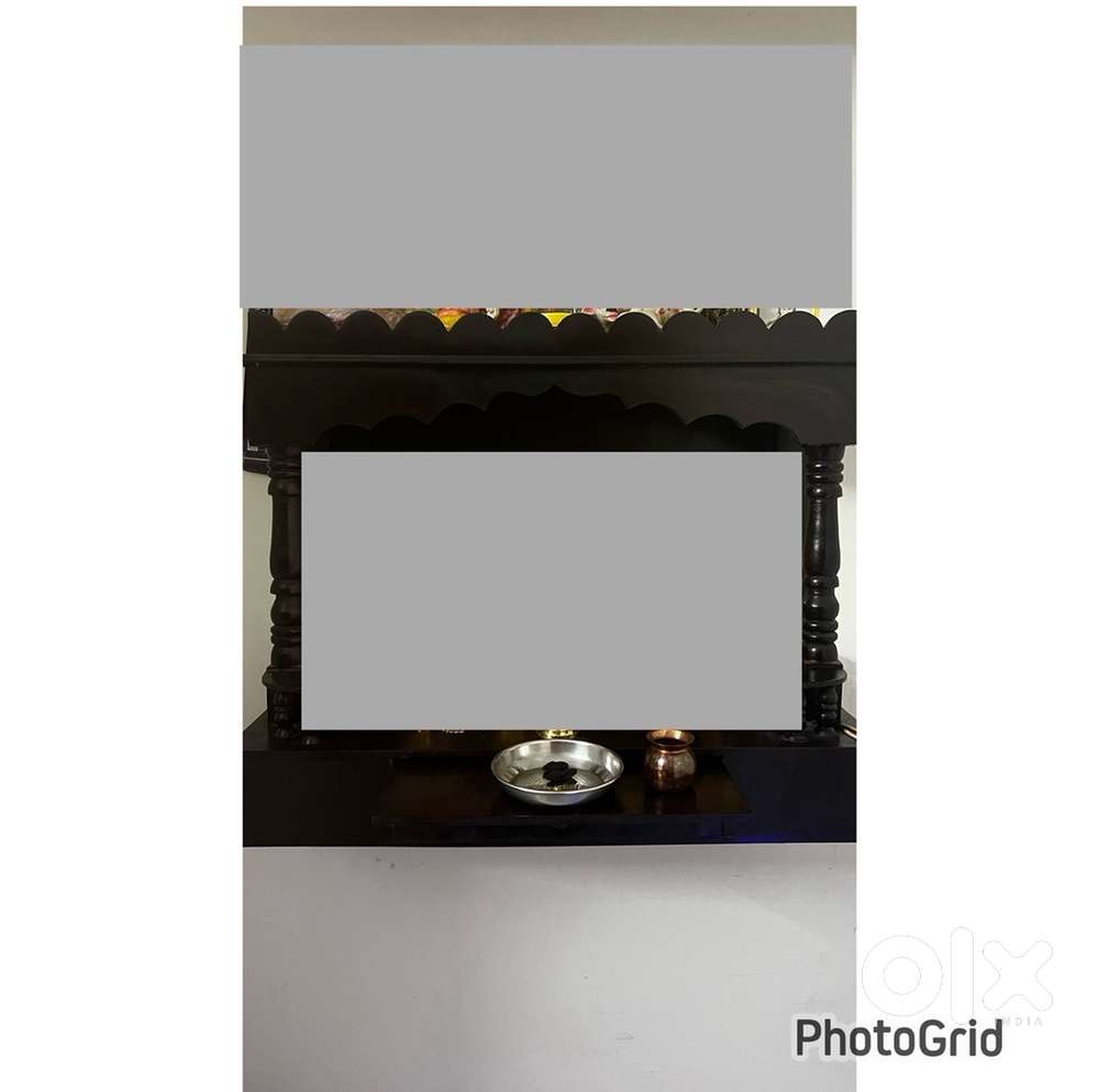 4 Door Customised Wooden Cupboard & Mandir