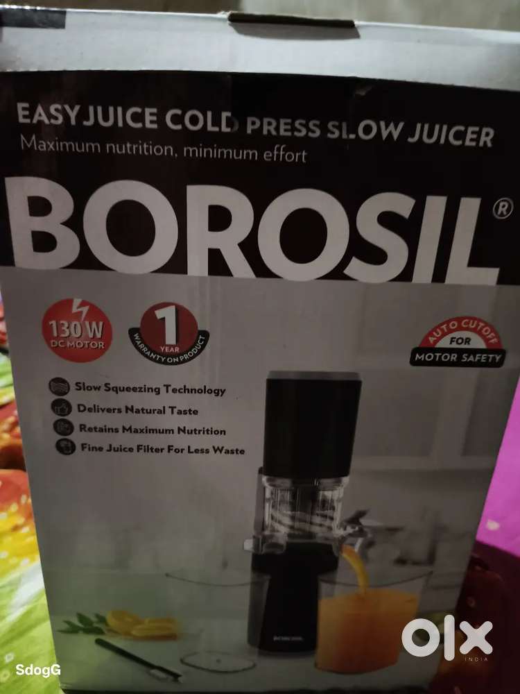 Borosil easy juice cold press slow juicer