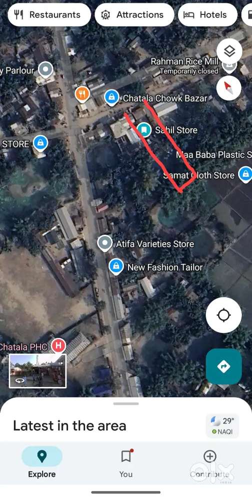 1 Bigha commercial/personal land for sale at chatla market