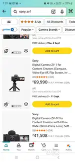 Sony ZV1 camera